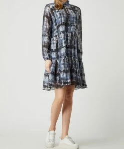 Second Female Kleid Aus Lyocellmischung - Blau