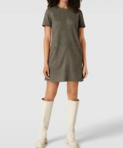 Apricot Minikleid Mit Teilungsnähten - Khaki