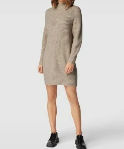 Opus Strickkleid Mit Rundhalsausschnitt Modell 'Wetrissi' - Beige