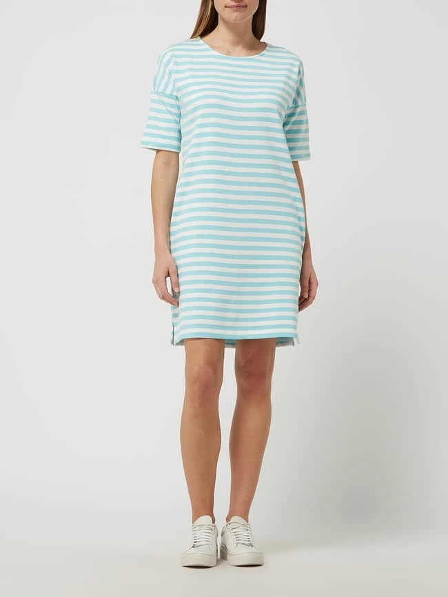 Christian Berg Woman Sweatkleid Mit Streifenmuster - Helltürkis 1 Christian Berg Woman Sweatkleid Mit Streifenmuster - Helltürkis