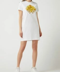 Versace Jeans Couture Sweatkleid Aus Baumwolle - Weiß