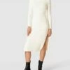 Mango Strickkleid Mit Stehkragen Modell 'SEOUL' - Beige