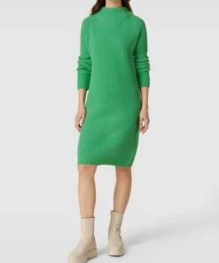 Armedangels Strickkleid Mit Stehkragen Modell 'MILAANA' - Grün