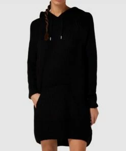 Only Strickkleid Mit Känguru-Tasche Modell 'LEISE' - Schwarz -Rock Geschäft 958j4iqj6kok4h1n65436caha91jie2m893ksg9l993lakifahakugqf956jgga785842c2d919k4gqf913j0d1h68p68oj665i3ac1k6li38e1m74sj4c9o6gp3cpb161j3gc0