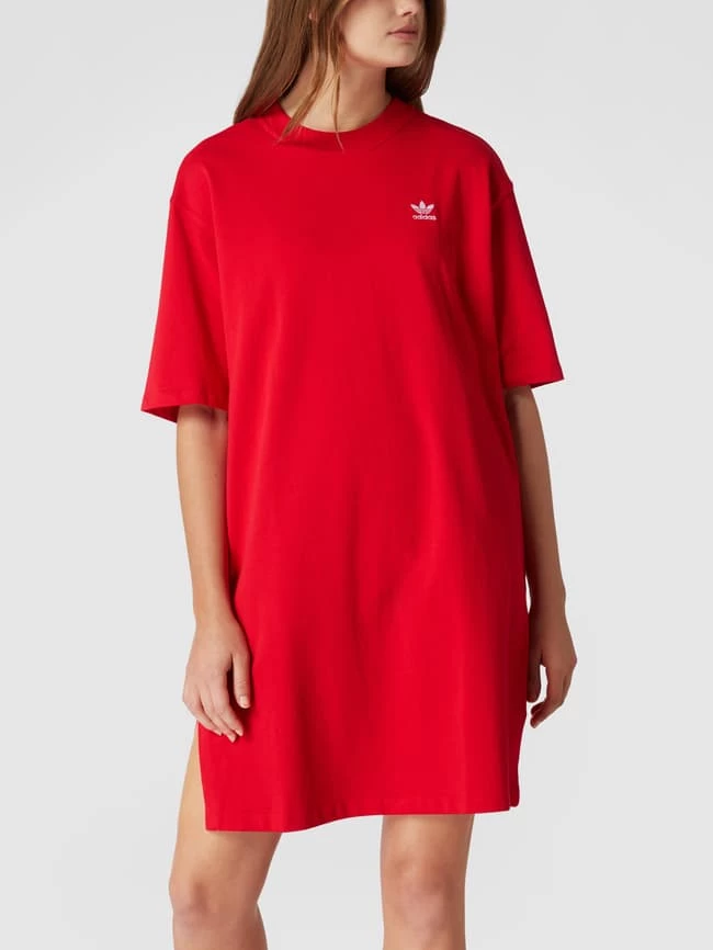 Adidas Originals Kurzärmeliges Sweatkleid Mit Label-Details - Rot 4 Adidas Originals Kurzärmeliges Sweatkleid Mit Label-Details - Rot – Bild 4