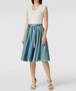 Swing Cocktailkleid Mit Taillenband - Bleu