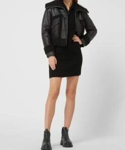 Karl Lagerfeld Strickkleid Aus Wollmischung - Schwarz