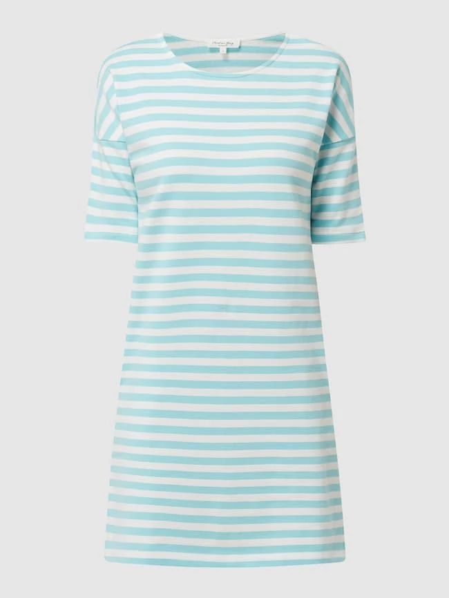 Christian Berg Woman Sweatkleid Mit Streifenmuster - Helltürkis 2 Christian Berg Woman Sweatkleid Mit Streifenmuster - Helltürkis – Bild 2