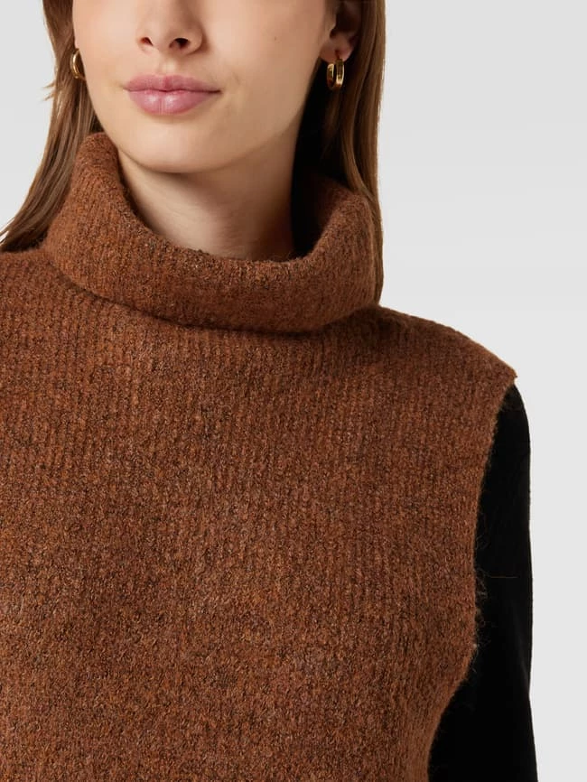 Pieces Strickkleid Mit Rollkragen Modell 'ELLEN' - Cognac 3 Pieces Strickkleid Mit Rollkragen Modell 'ELLEN' - Cognac – Bild 3