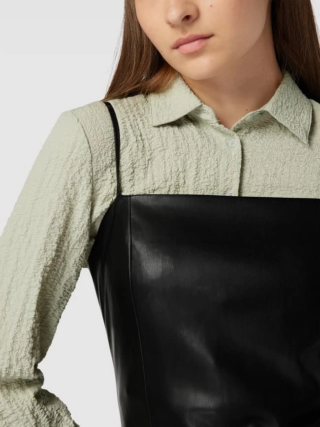 REVIEW Minikleid In Leder-Optik - Schwarz 3 REVIEW Minikleid In Leder-Optik - Schwarz – Bild 3