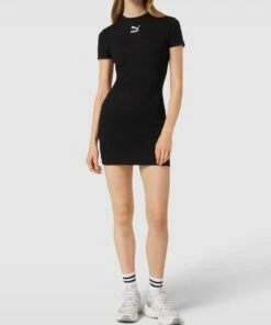 Puma Sweatkleid Mit Label-Stitching Modell 'Classics' - Schwarz