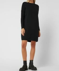 Esprit Strickkleid Mit überschnittenen Schultern - Schwarz