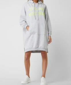 Miss Goodlife Sweatkleid Mit Message-Print - Hellgrau