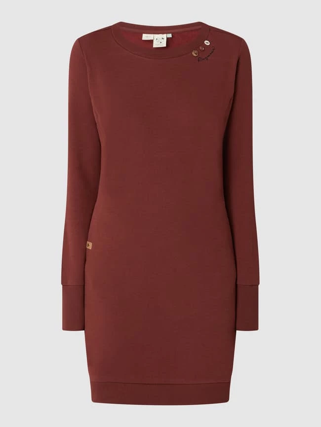 Ragwear Sweatkleid Mit Zierknöpfen Modell 'Menita' - Rot 2 Ragwear Sweatkleid Mit Zierknöpfen Modell 'Menita' - Rot – Bild 2