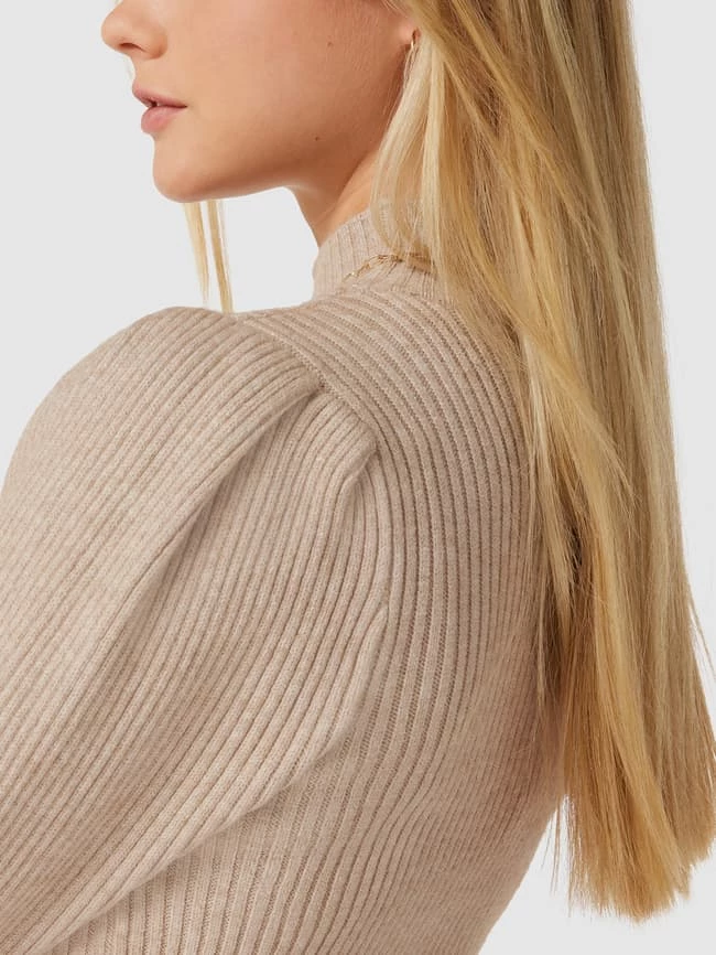 Only Strickkleid Mit Stehkragen Modell 'KATIA' - Beige 3 Only Strickkleid Mit Stehkragen Modell 'KATIA' - Beige – Bild 3