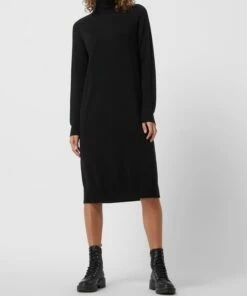 MaxMara Leisure Strickkleid Aus Schurwolle Modell 'Linfa' - Schwarz