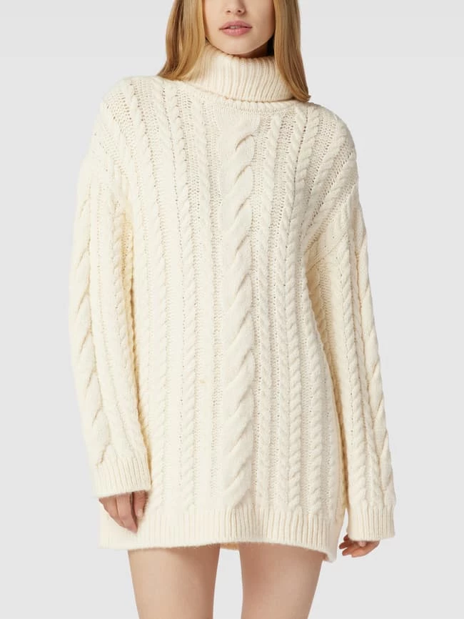 Mango Minikleid Mit Zopfmuster Modell 'CABLING' - Beige 4 Mango Minikleid Mit Zopfmuster Modell 'CABLING' - Beige – Bild 4