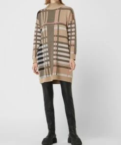 Princess Goes Hollywood Strickkleid Mit Stehkragen - Camel