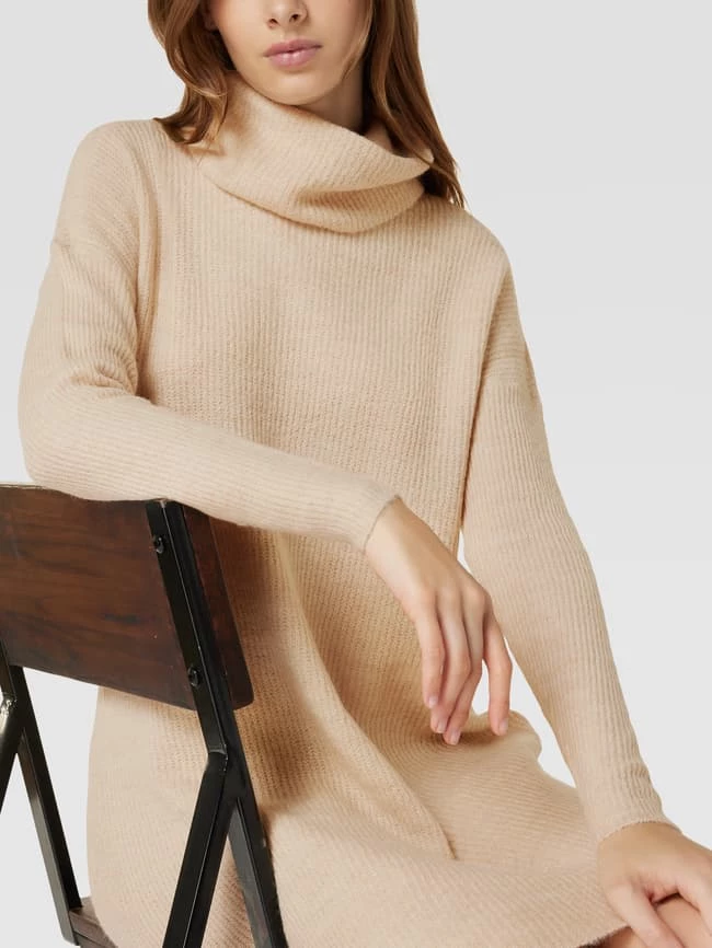 Only Strickkleid Mit Rollkragen Modell 'JANA' - Offwhite 3 Only Strickkleid Mit Rollkragen Modell 'JANA' - Offwhite – Bild 3