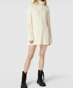 Mango Minikleid Mit Zopfmuster Modell 'CABLING' - Beige