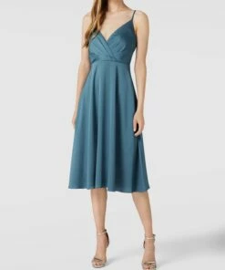 Jake*s Cocktail Cocktailkleid In Wickel-Optik - Petrol