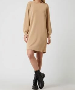 Selected Femme Sweatkleid Aus Modalmischung Modell 'Tenny' - Camel