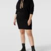 Calvin Klein Jeans Plus PLUS SIZE Sweatkleid In Knielänge - Schwarz