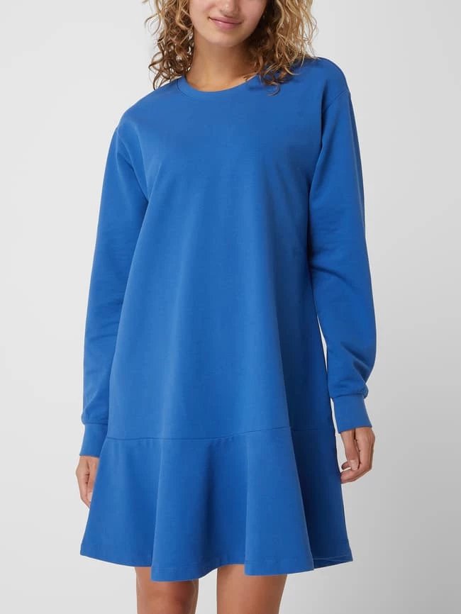 Edc By Esprit Sweatkleid Mit Volantsaum - Bleu 4 Edc By Esprit Sweatkleid Mit Volantsaum - Bleu – Bild 4