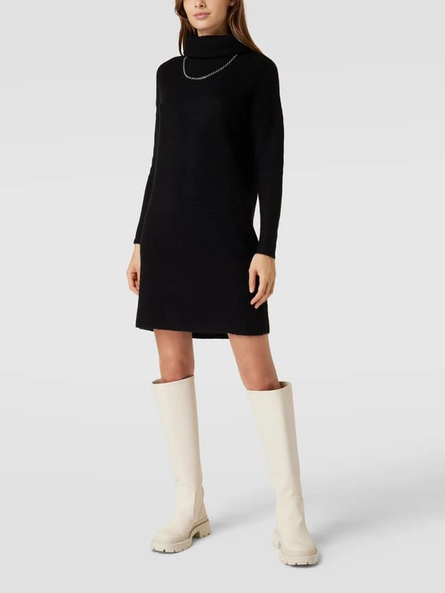 Only Strickkleid Mit Rollkragen Modell 'JANA' - Schwarz 1 Only Strickkleid Mit Rollkragen Modell 'JANA' - Schwarz