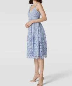 Jake*s Cocktail Cocktailkleid Mit Spitze - Himmelblau