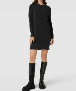 Vero Moda Minikleid In Melierter Optik Modell 'Doffy' - Schwarz