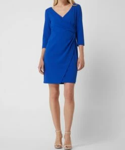 Christian Berg Cocktail Cocktailkleid Aus Krepp - Royalblau