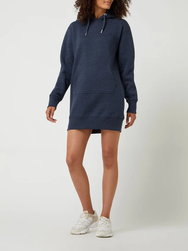 Superdry Sweatkleid Mit Kapuze - Dunkelblau Meliert 1 Superdry Sweatkleid Mit Kapuze - Dunkelblau Meliert