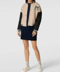 Lacoste Sweatkleid In Minilänge Mit Label-Detail - Marineblau