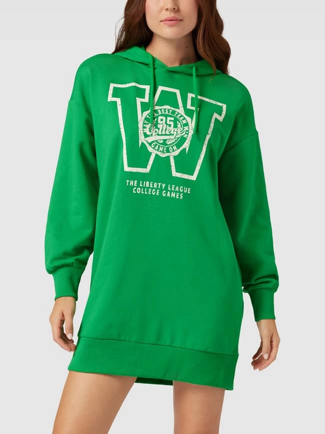 Only Sweatkleid Mit Motiv-Applikation - Grün 4 Only Sweatkleid Mit Motiv-Applikation - Grün – Bild 4