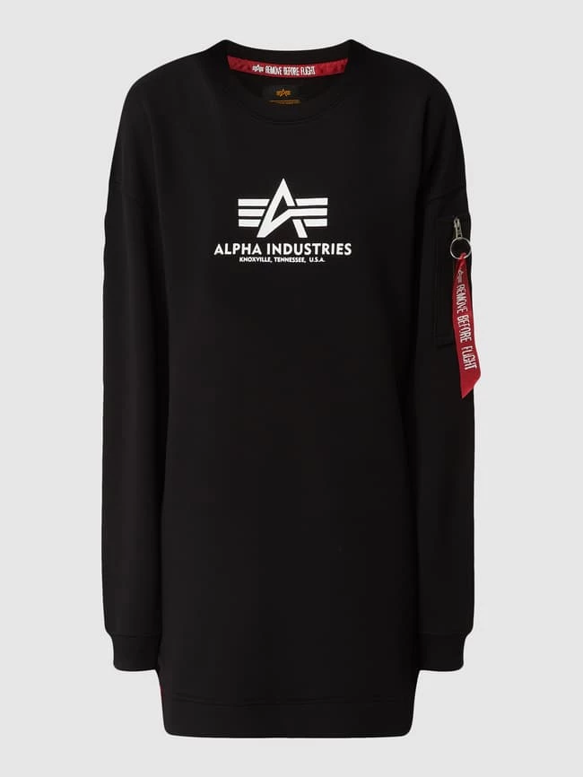 Alpha Industries Sweatkleid Mit Logo-Print - Schwarz 2 Alpha Industries Sweatkleid Mit Logo-Print - Schwarz – Bild 2