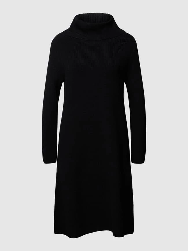 Betty Barclay Knielanges Kleid In Strick-Optik - Schwarz 2 Betty Barclay Knielanges Kleid In Strick-Optik - Schwarz – Bild 2