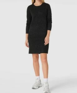 Only Strickkleid In Knielänge Modell 'ONLIRCA LIFE' - Anthrazit Meliert