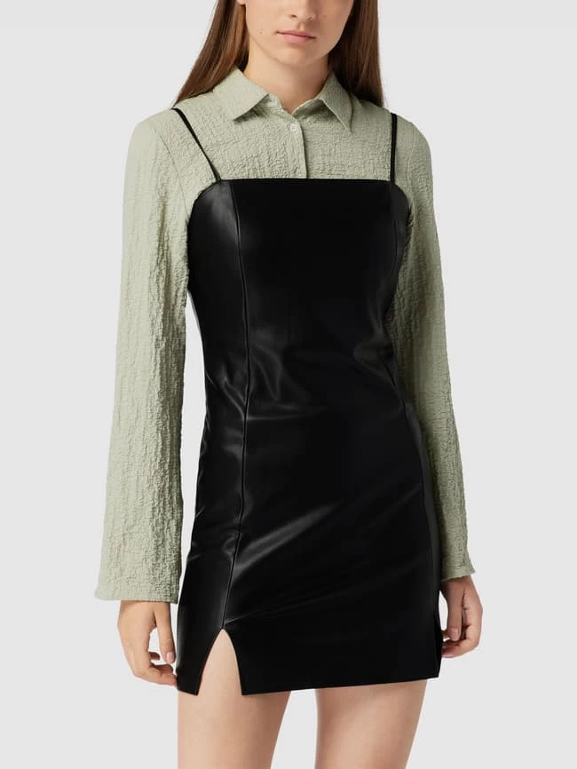 REVIEW Minikleid In Leder-Optik - Schwarz 4 REVIEW Minikleid In Leder-Optik - Schwarz – Bild 4