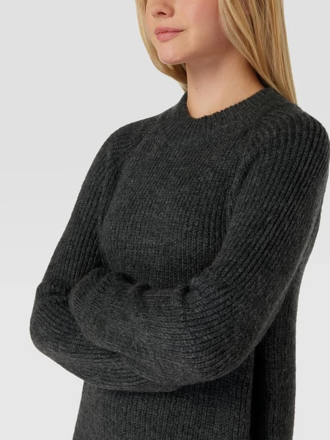 Only Knielanges Strickkleid Modell 'JADE' - Dunkelgrau Meliert 3 Only Knielanges Strickkleid Modell 'JADE' - Dunkelgrau Meliert – Bild 3