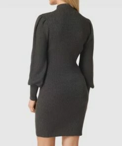 Only Strickkleid Mit Stehkragen Modell 'KATIA' - Dunkelgrau Meliert -Rock Geschäft ah852l238hajghhi90r4qihi6l63agih6h3kgc9p8h34uca7a4qjcc2a6grkshqha55jgiib6d34mihm6go64cj5c4sjecb1cgrjcohk75h68e35ccp32dpg70o3iopp71h30c8