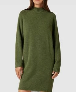 HUGO Strickkleid Mit Stehkragen Modell 'SOSONZY' - Khaki -Rock Geschäft aks4akhka13jaipp9t350ipp896j2cif9grkihid90slakpk71856dad952jgiq3750jchi76p1l4dagah3j4or4c8o34e9g71h64cpk6so62oj3ccqm2d9i70p38ohn68r66c0