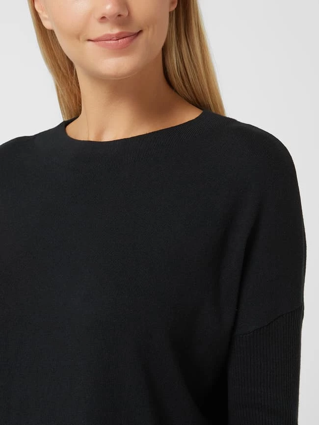 Esprit Strickkleid Mit überschnittenen Schultern - Schwarz 3 Esprit Strickkleid Mit überschnittenen Schultern - Schwarz – Bild 3