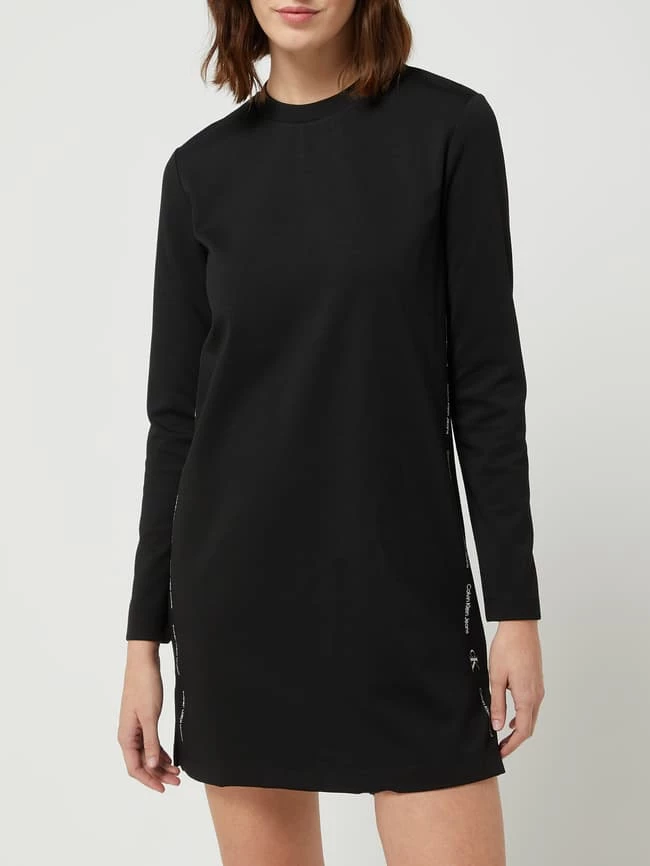 Calvin Klein Jeans Sweatkleid Mit Logo-Streifen - Schwarz 4 Calvin Klein Jeans Sweatkleid Mit Logo-Streifen - Schwarz – Bild 4